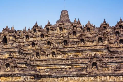 Borobudur Temple, Yogyakarta, Java, Indonesia. 스톡 사진