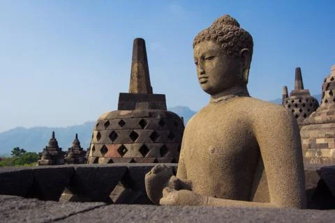 Borobudur Temple, Yogyakarta, Java, Indonesia. Foto stock