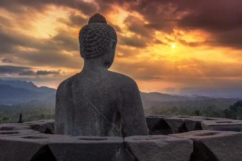 Borobudur Temple, Yogyakarta, Java, Indonesia. 스톡 사진