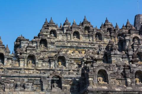 Borobudur Temple, Yogyakarta, Java, Indonesia. Stock Photos