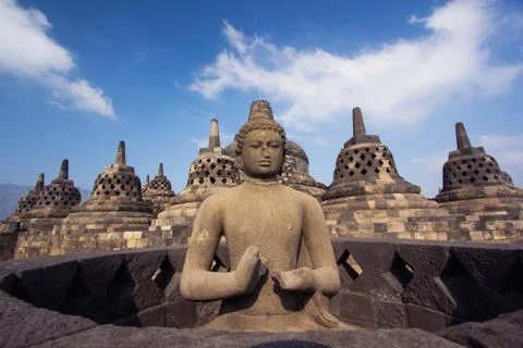Borobudur Temple, Yogyakarta, Java, Indonesia. 스톡 사진