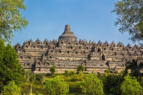 Borobudur Temple, Yogyakarta, Java, Indonesia. 스톡 사진