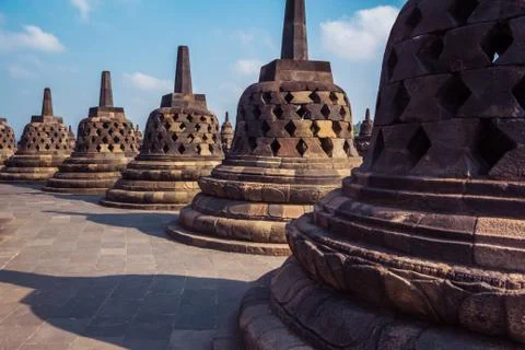Borobudur Temple, Yogyakarta, Java, Indonesia. 스톡 사진