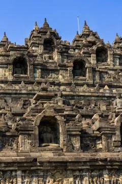 Borobudur Temple, Yogyakarta, Java, Indonesia. Stock Photos
