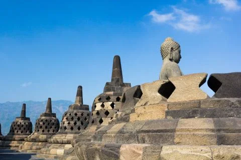 Borobudur Temple, Yogyakarta, Java, Indonesia. 스톡 사진