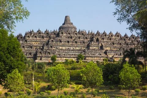Borobudur Temple, Yogyakarta, Java, Indonesia. 스톡 사진