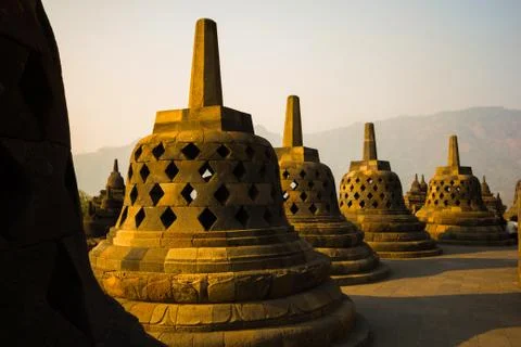 Borobudur Temple, Yogyakarta, Java, Indonesia. Foto stock