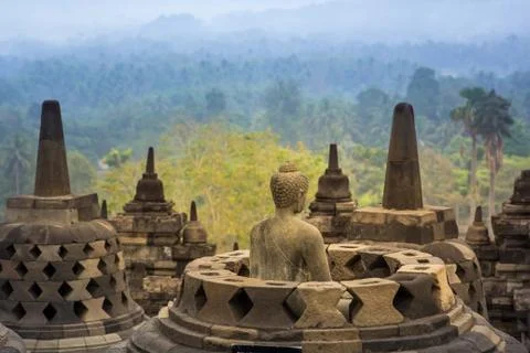Borobudur Temple, Yogyakarta, Java, Indonesia. Stock-Fotos