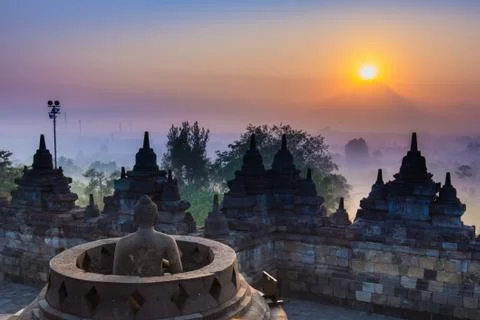 Borobudur Temple, Yogyakarta, Java, Indonesia. Fotos de archivo