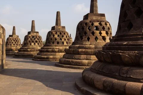 Borobudur Temple, Yogyakarta, Java, Indonesia. 스톡 사진