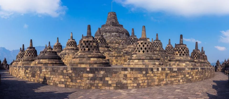 Borobudur Temple, Yogyakarta, Java, Indonesia. 스톡 사진