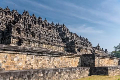 Borobudur Temple in Yogyakarta, Java, Indonesia Stock Photos
