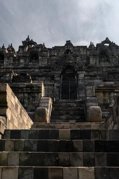 Borobudur Temple in Yogyakarta, Java, Indonesia Stock Photos