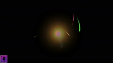 Boron atom nucleus electron movement Stock Footage 63189876