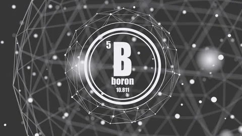 Boron chemical element. Stock Footage 143650725