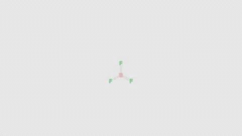 Boron Trifluoride BF3 Lewis Structure Animation Clean No Text Alpha 4K Stockbeeldmateriaal 339311012