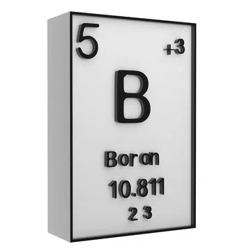 Boron,Phosphorus on the periodic table of the elements on white blackground.. Stock Illustration