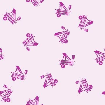 Borrowing funds creditor glyph seamless pattern イラスト素材