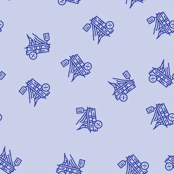 Borrowing funds creditor line seamless pattern イラスト素材