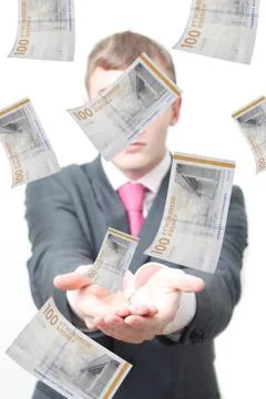 Borrowing money Stock Illustration