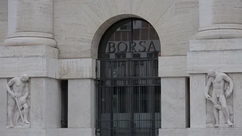 Borsa di Milano 库存影片 147364637