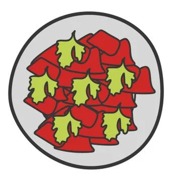 Borsch icon in doodle vector Stock Illustration