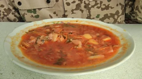 Borsch(t), red-beet soup timelapse Stock Footage 47644768