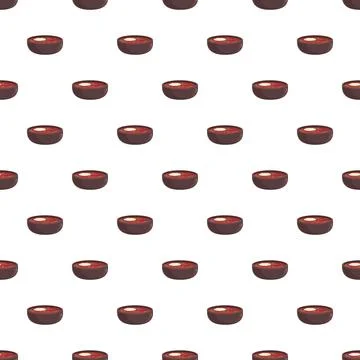 Borscht soup bowls repeating pattern background design Stock Illustration
