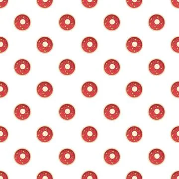 Borscht soup vector pattern with sour cream and dill イラスト素材