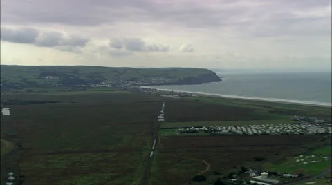 Borth aerial Stock Footage 65200403