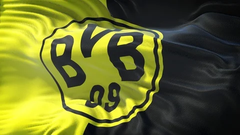 Borussia Dortmund Flag Loop Stock Footage 108764790