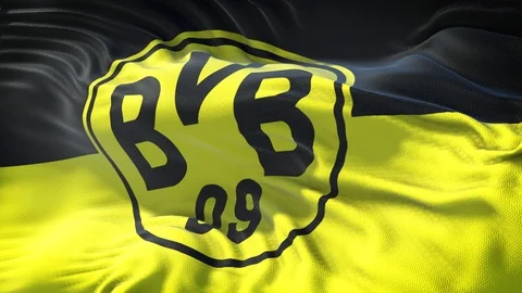 Borussia Dortmund Flag Loop Stock Footage 108764888