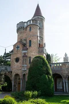 Bory Var, graceful castle built by one man Bory Jeno in the Szekesfehervar, H Stock Photos