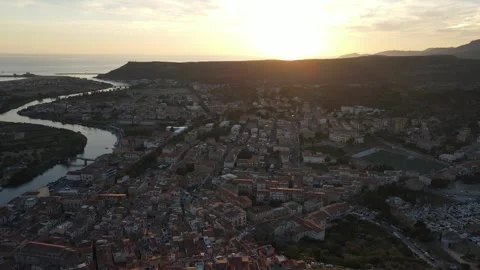 Bosa, Sardinia - Sunset Stock Footage 294836119