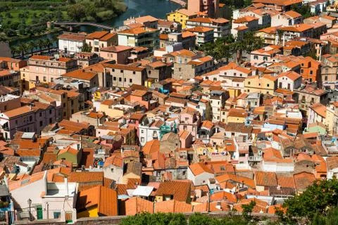 Bosa town Stock Photos