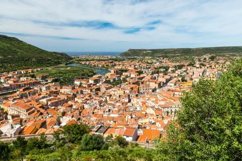 Bosa town Stock Photos