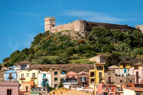 Bosa town Stock Photos