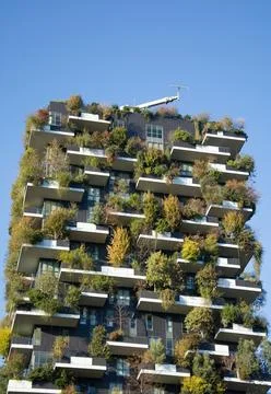 The Bosco Verticale in Milan Stock Photos
