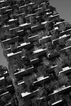 The Bosco Verticale in Milan Stock Photos
