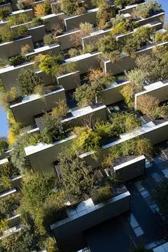 The Bosco Verticale in Milan Stock Photos