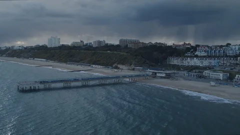Boscombe Pier Stock Footage 128268781