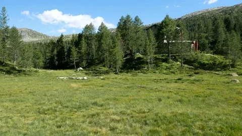 Bosio mountain lodge in Valmalenco. Stock Footage 79580157