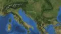 Bosnia and Herzegovina. Zoom in on Bosnia and Herzegovina contoured 4k 4k or 4k+ Resolution