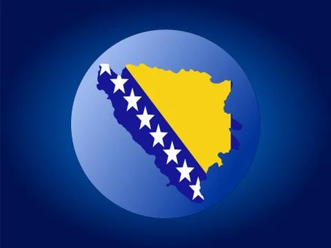 Bosnia globe Ilustración de archivo
