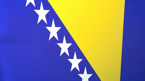 Bosnia Waving Flag Stock Footage 10761597