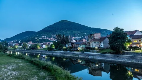 Bosnian Pyramid Timelapse Video stock 69849542