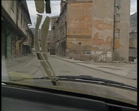 Bosnian streets (war time) Stock-Footage 8711209