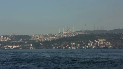 Bosphorus and Istanbul Stock Footage 69790655
