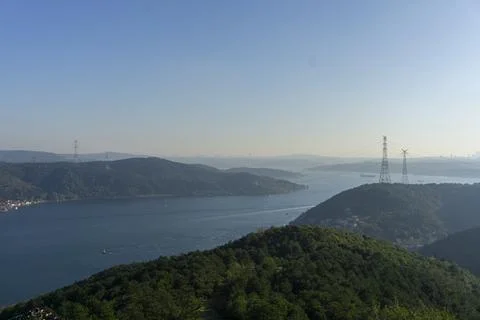 Bosphorus between two hills Fotos Stock