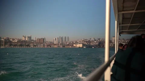 Bosphorus boat tour Stock Footage 196140291